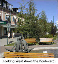 Looking West down the Boulevard