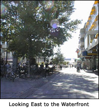 Looking East to the Waterfront