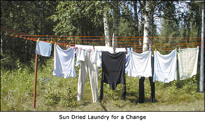 Sun Dried Laundry for a Change