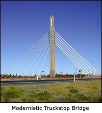 Modernistic Truckstop Bridge