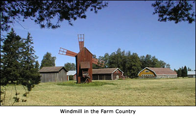 Windmill in the Farm Country